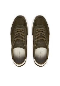 TOMMY HILFIGER - Tommy Hilfiger Sneakersy Th Court Best FM0FM05821 Zielony. Kolor: zielony. Materiał: skóra, nubuk #3