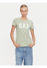 GAP - Gap T-Shirt 417797-14 Zielony Regular Fit. Kolor: zielony. Materiał: bawełna #1