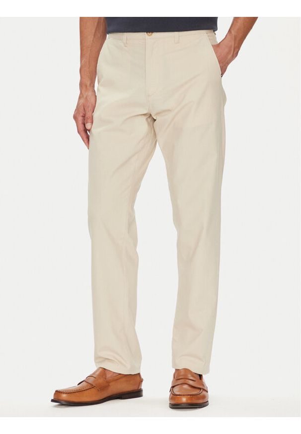 U.S. Polo Assn. Chinosy MUP3610 Beżowy Slim Fit. Kolor: beżowy. Materiał: bawełna