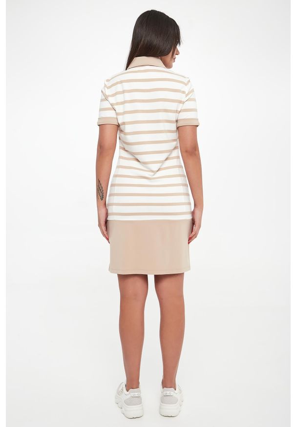 Liu Jo - Sukienka polo w paski LIU JO. Typ kołnierza: polo. Wzór: paski