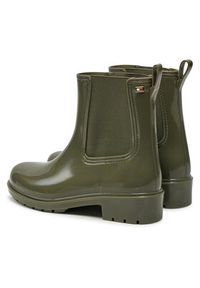 TOMMY HILFIGER - Tommy Hilfiger Kalosze Flag Rainboot FW0FW08213 Zielony. Kolor: zielony. Materiał: guma