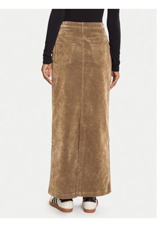 Adidas - adidas Spódnica maxi Adibreak JY2397 Brązowy Regular Fit. Kolor: brązowy. Materiał: bawełna