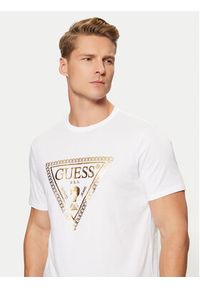 Guess T-Shirt M5RI49 K9RM1 Biały Regular Fit. Kolor: biały. Materiał: bawełna