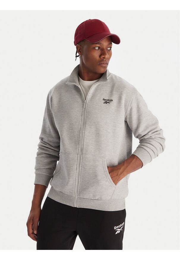 Reebok Bluza RK25144CCM Szary Regular Fit. Kolor: szary. Materiał: bawełna