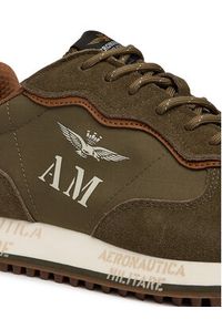 Aeronautica Militare Sneakersy 261SC0320UPL00313 Khaki. Kolor: brązowy. Materiał: materiał #3