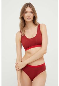 Calvin Klein Underwear komplet biustonosz i stringi kolor czerwony. Kolor: czerwony #1