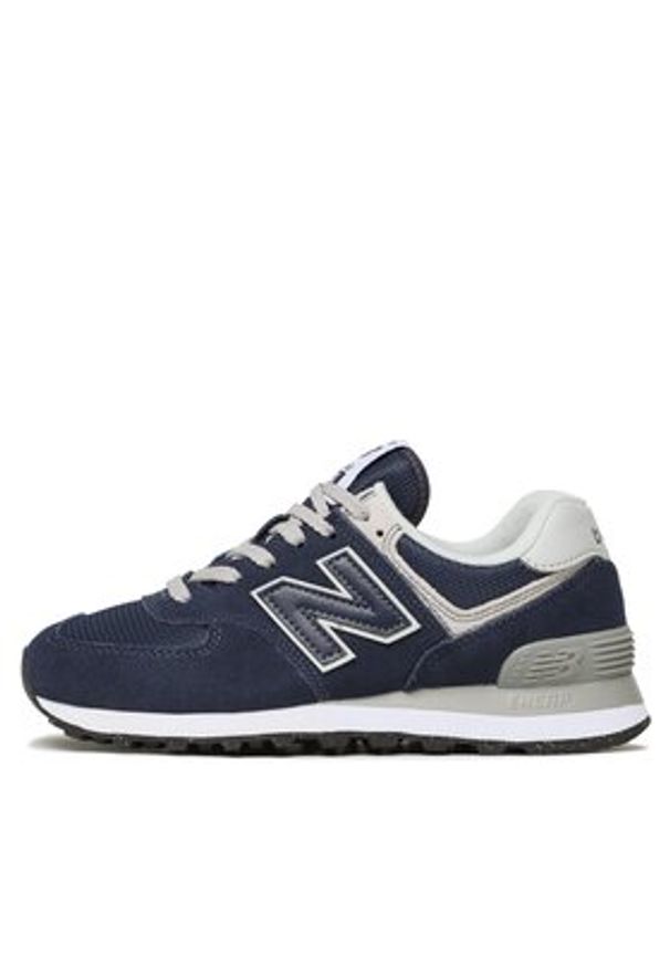 New Balance Sneakersy WL574EVN Granatowy. Kolor: niebieski. Materiał: zamsz, skóra. Model: New Balance 574