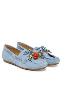 MICHAEL Michael Kors Mokasyny 40S6FAFR2S Błękitny. Kolor: niebieski. Materiał: zamsz, skóra #4