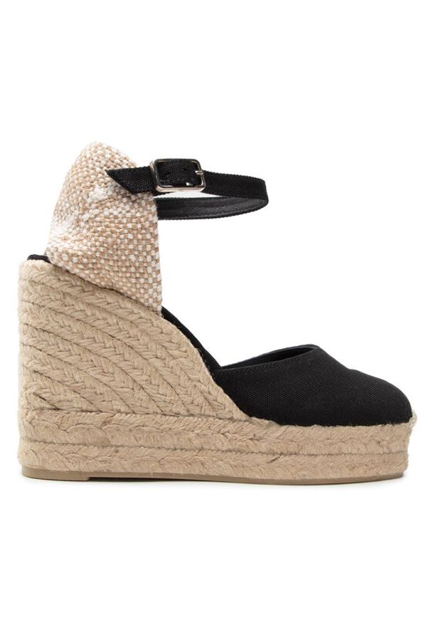 Castañer Espadryle Carol/8ED/001 020975-100 Czarny. Kolor: czarny. Materiał: materiał