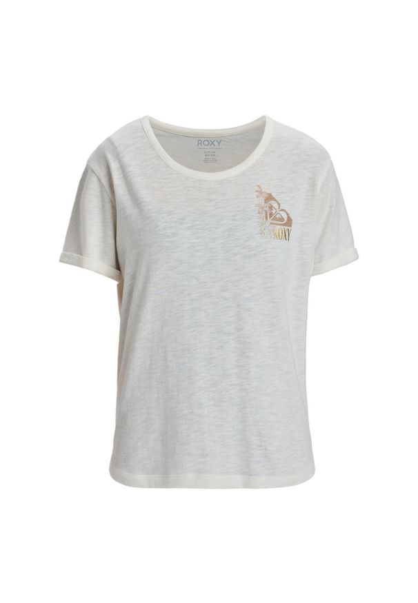 Roxy - Koszulka z krótkim rękawem dla Kobiety OCEANWAVE REGULAR. Kolor: biały. Materiał: poliester, bawełna, dzianina. Długość rękawa: krótki rękaw. Długość: krótkie