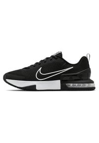 Buty do chodzenia męskie Nike Air Max Alpha Trainer 6. Zapięcie: sznurówki. Kolor: czarny. Materiał: materiał, syntetyk. Szerokość cholewki: normalna. Model: Nike Air Max. Sport: turystyka piesza