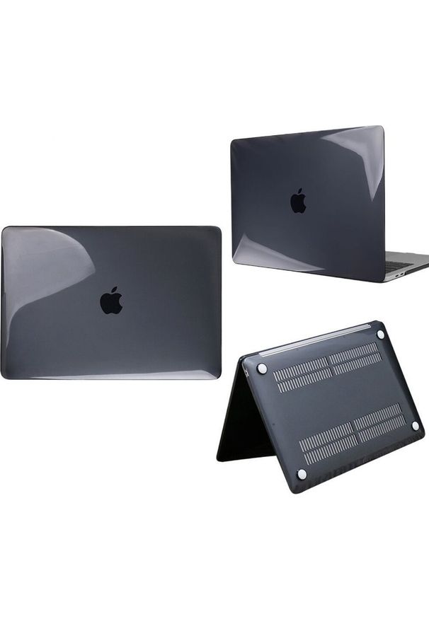 Etui Strado Etui pokrowiec HardShell Case do Apple MacBook Air 13 2018-2020 (Czarne) uniwersalny. Kolor: czarny. Materiał: hardshell