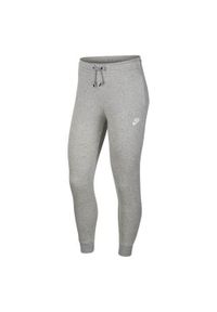 Spodnie sportowe damskie Nike Essential Pant Reg Fleece. Kolor: szary. Materiał: dresówka