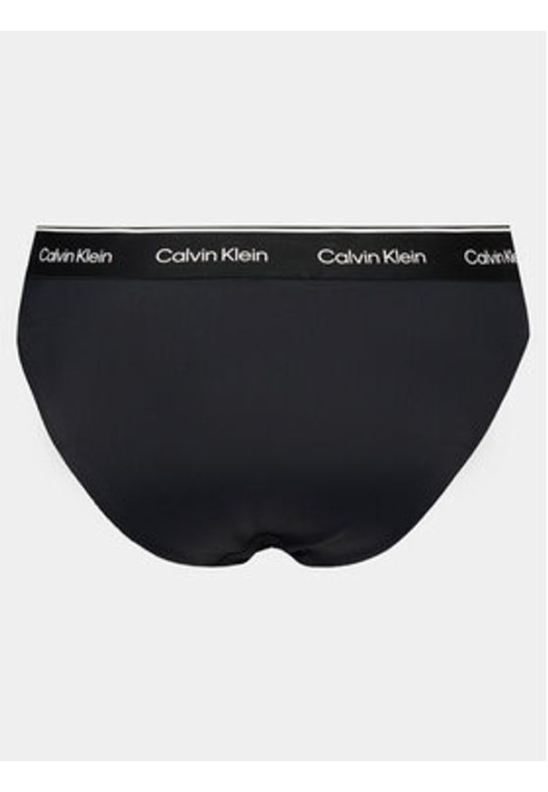 Calvin Klein Swimwear Dół od bikini KW0KW02428 Czarny. Kolor: czarny. Materiał: syntetyk