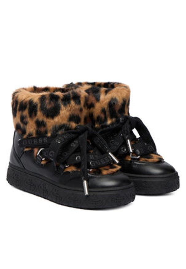 Guess Śniegowce FLFUEK FUR10 Brązowy. Kolor: brązowy. Materiał: materiał