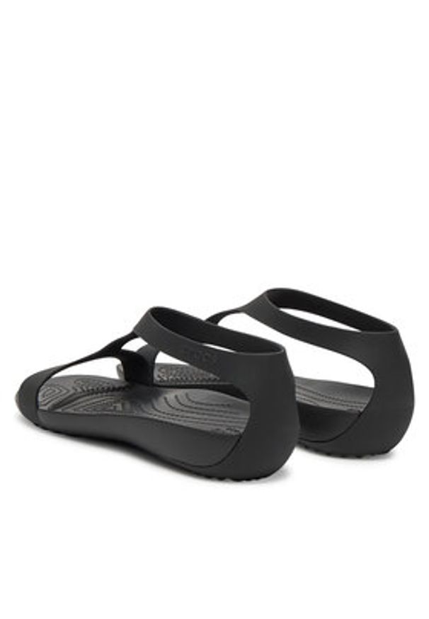 Crocs Sandały SERENA SANDAL 205469-060 Czarny. Kolor: czarny. Materiał: materiał