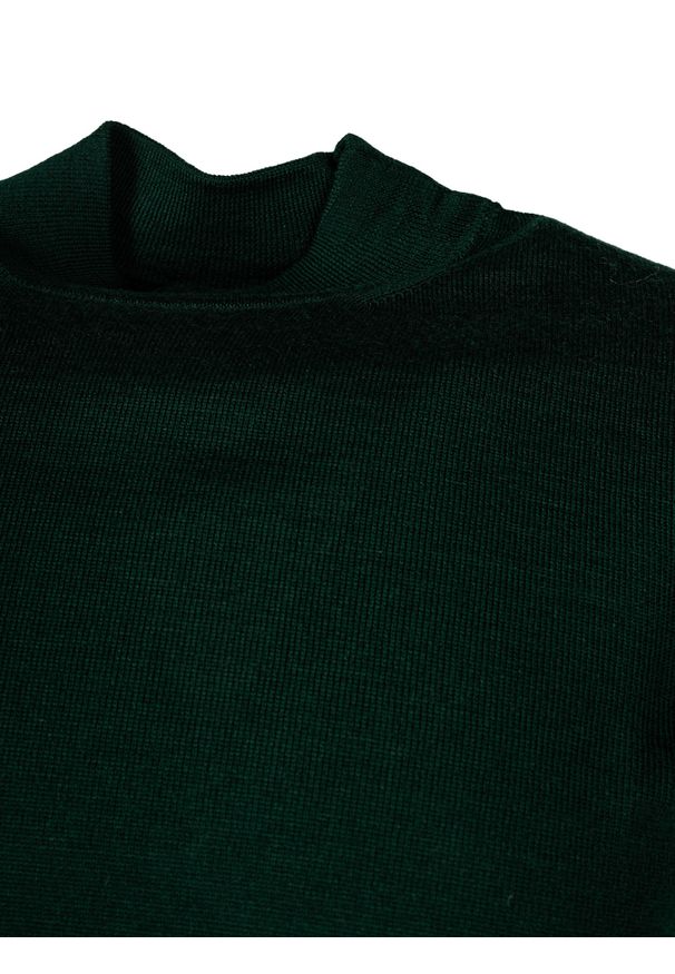 Takeshy Kurosawa Sweter | 83476 | Maglia Lupetto Calato Lana | Mężczyzna | Zielony. Okazja: na co dzień. Kolor: zielony. Materiał: akryl, wełna. Styl: casual