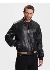 Kurtka skórzana Versace Jeans Couture. Kolor: czarny. Materiał: skóra #1
