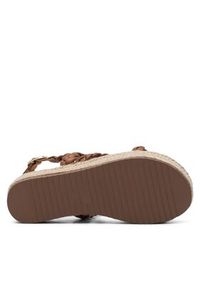 DeeZee Espadryle E8875-1 Brązowy. Kolor: brązowy. Materiał: skóra #7