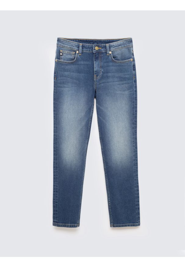 Big-Star - Jeansy damskie granatowe Maggie 546. Okazja: na co dzień. Kolor: niebieski. Styl: casual