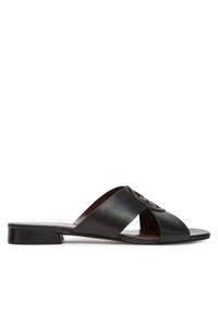 Tory Burch Klapki Miller 162574 Czarny. Kolor: czarny. Materiał: skóra