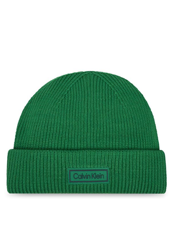 Czapka Calvin Klein. Kolor: zielony