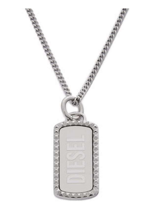 Diesel Naszyjnik DX1455040 Srebrny. Materiał: metalowe. Kolor: srebrny