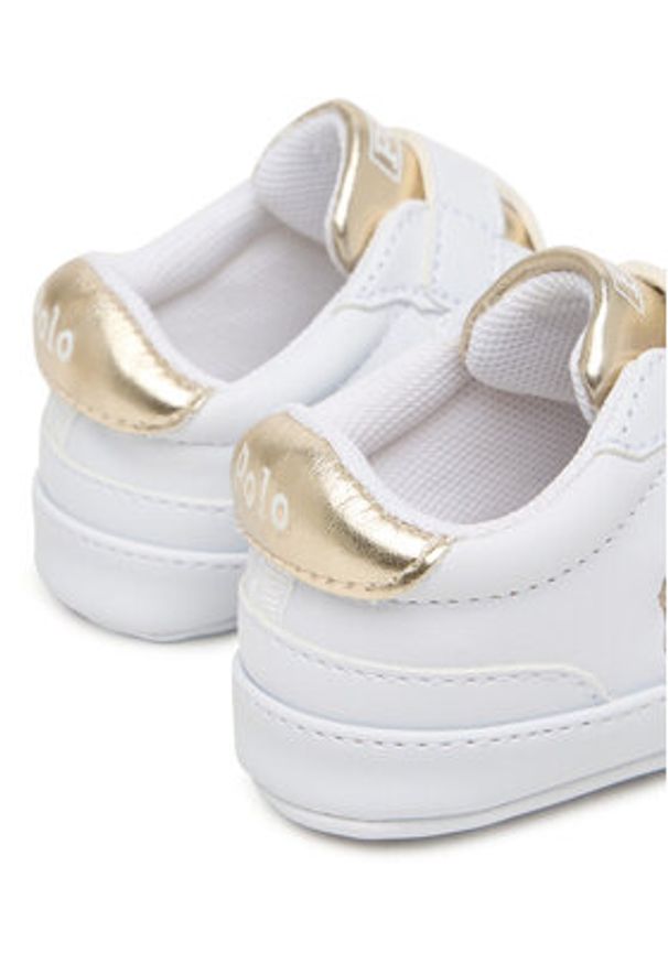 Polo Ralph Lauren Niechodki RL03389102 Heritage Court II EZ Biały. Kolor: biały. Materiał: skóra