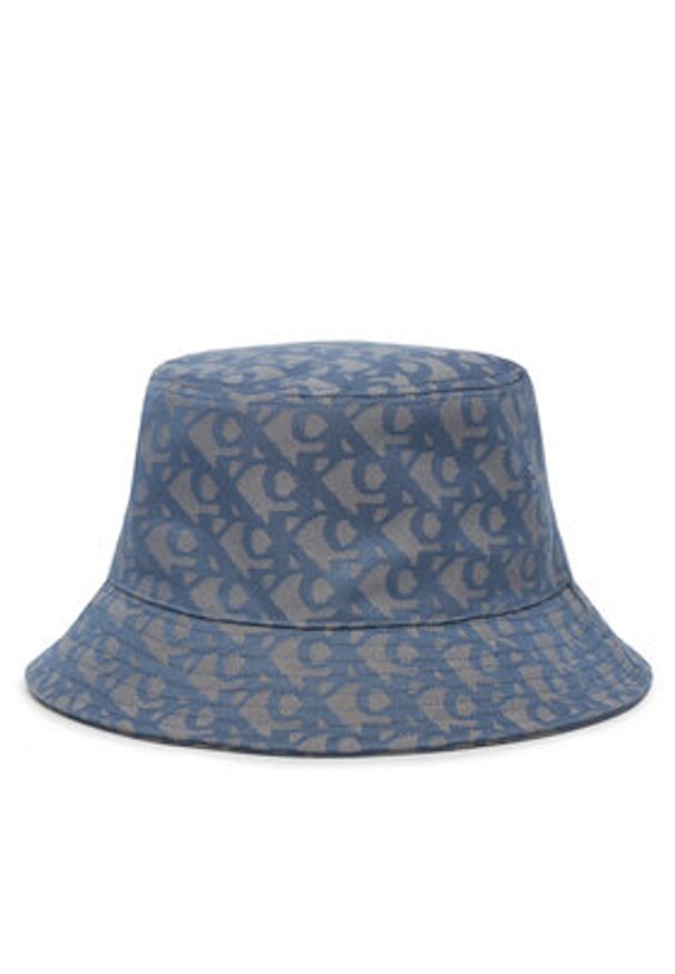 Calvin Klein Kapelusz Logo Jacquard Bucket Hat LV04K5059G Niebieski. Kolor: niebieski. Materiał: poliester