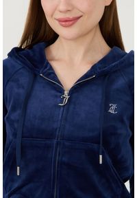 Juicy Couture - JUICY COUTURE Granatowa bluza Madison Hoodie. Kolor: niebieski #4