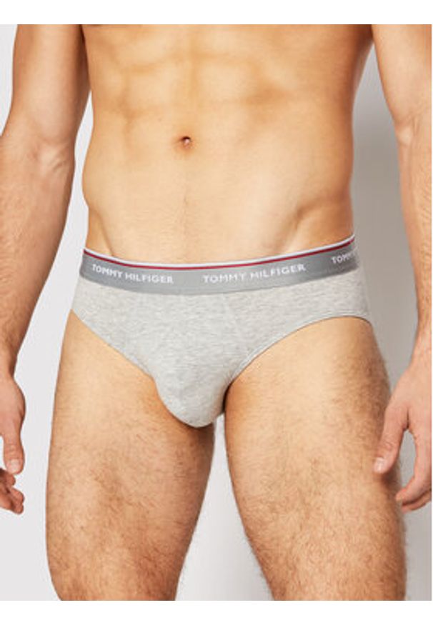 TOMMY HILFIGER - Tommy Hilfiger Komplet 3 par slipów 1U87903766 Kolorowy. Materiał: bawełna. Wzór: kolorowy