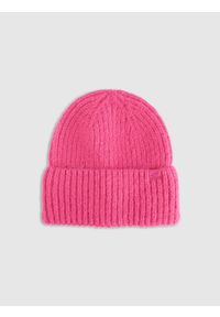 4f - 4F Czapka zimowa damska - różowa M. Kolor: różowy. Sezon: zima. Styl: klasyczny, casual, sportowy #1