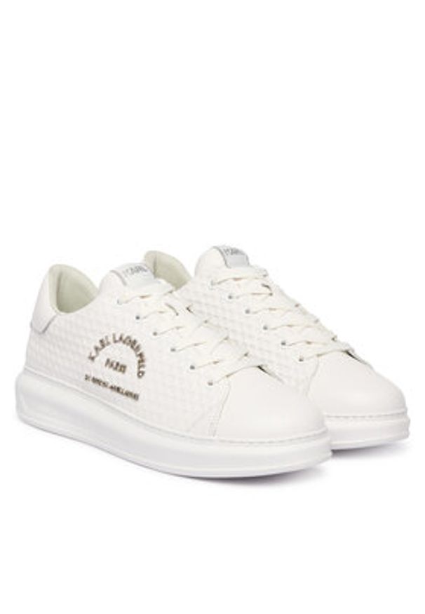Karl Lagerfeld - KARL LAGERFELD Sneakersy Kapri KL52536K Biały. Kolor: biały. Materiał: skóra