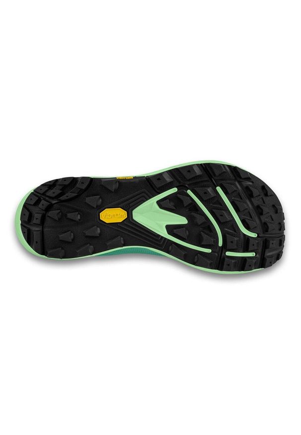TOPO ATHLETIC - Damskie buty trailowe Topo Athletic MTN Racer 3. Kolor: niebieski, zielony, wielokolorowy. Obcas: na platformie. Sport: bieganie