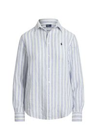 Polo Ralph Lauren Koszula 211970691007 Błękitny Classic Fit. Typ kołnierza: polo. Kolor: niebieski. Materiał: len #4