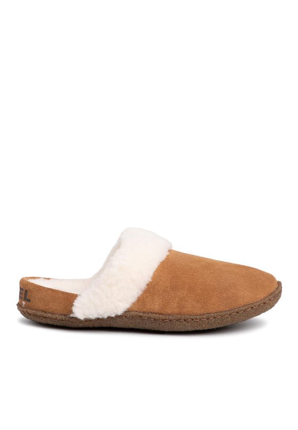sorel - Sorel Kapcie Nakiska Slide II NL3655 Brązowy. Kolor: brązowy. Materiał: zamsz, skóra