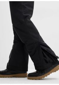 bonprix - Funkcjonalne spodnie na szelkach, z odblaskowymi detalami, wodoodporne. Kolor: czarny #2
