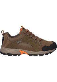 Hi-tec - Buty trekkingowe męskie Hi-Tec Auckland Lite Wp. Zapięcie: sznurówki. Kolor: czarny, pomarańczowy, brązowy, wielokolorowy. Materiał: tkanina, skóra, materiał. Szerokość cholewki: normalna. Sport: turystyka piesza