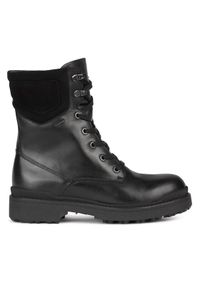 Geox Botki D36UPA-04322 C9999 Czarny. Kolor: czarny. Materiał: skóra