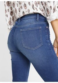bonprix - Dżinsy slim ze średnim stanem i stretchem. Kolor: niebieski #2