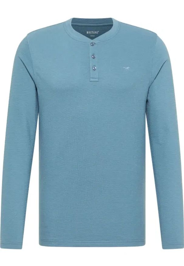 Męski Longsleeve Mustang Style Atchison Bluestone 1016877 5180. Długość rękawa: długi rękaw