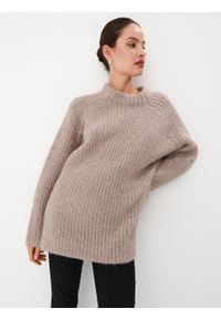 Mohito - Beżowy sweter z dodatkiem wełny - Beżowy. Kolor: beżowy. Materiał: wełna #2