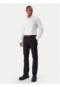TOMMY HILFIGER - Tommy Hilfiger Koszula MW0MW41660 Biały Slim Fit. Kolor: biały. Materiał: bawełna #5