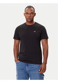 Tommy Jeans T-Shirt Tjm Classic DM0DM09598 Czarny Regular Fit. Kolor: czarny. Materiał: bawełna