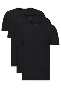 BOSS Komplet 3 t-shirtów 50534019 Czarny Slim Fit. Kolor: czarny. Materiał: wiskoza