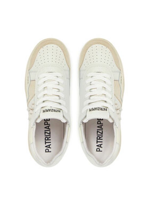 Patrizia Pepe Sneakersy 8Z0084/L055-FF46 Biały. Kolor: biały. Materiał: skóra