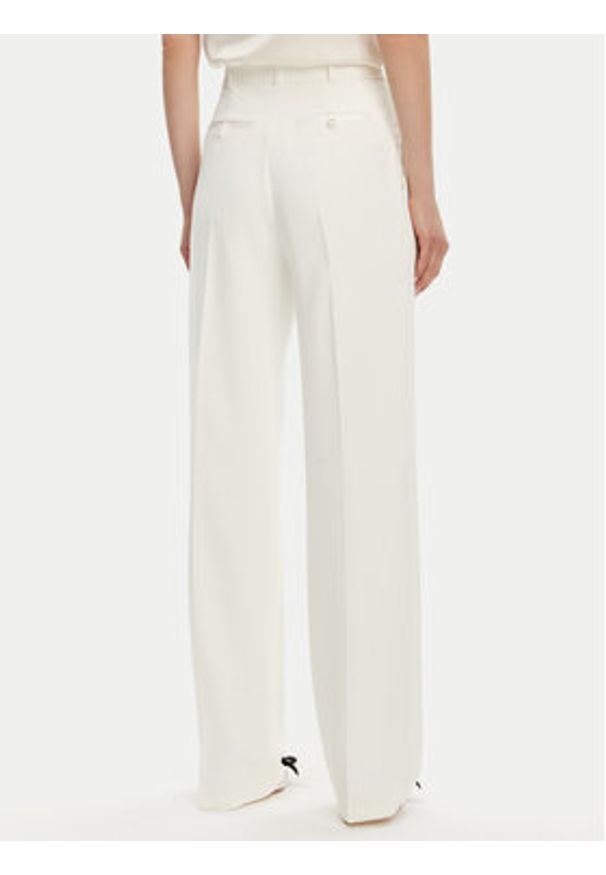 Elisabetta Franchi Spodnie materiałowe PA-081-51E2-V360 Biały Regular Fit. Kolor: biały. Materiał: syntetyk