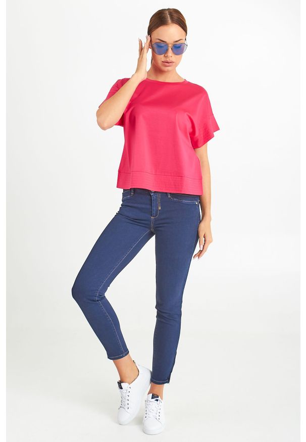 JEANSY MADERA Sportmax Code. Stan: podwyższony. Materiał: jeans. Styl: klasyczny