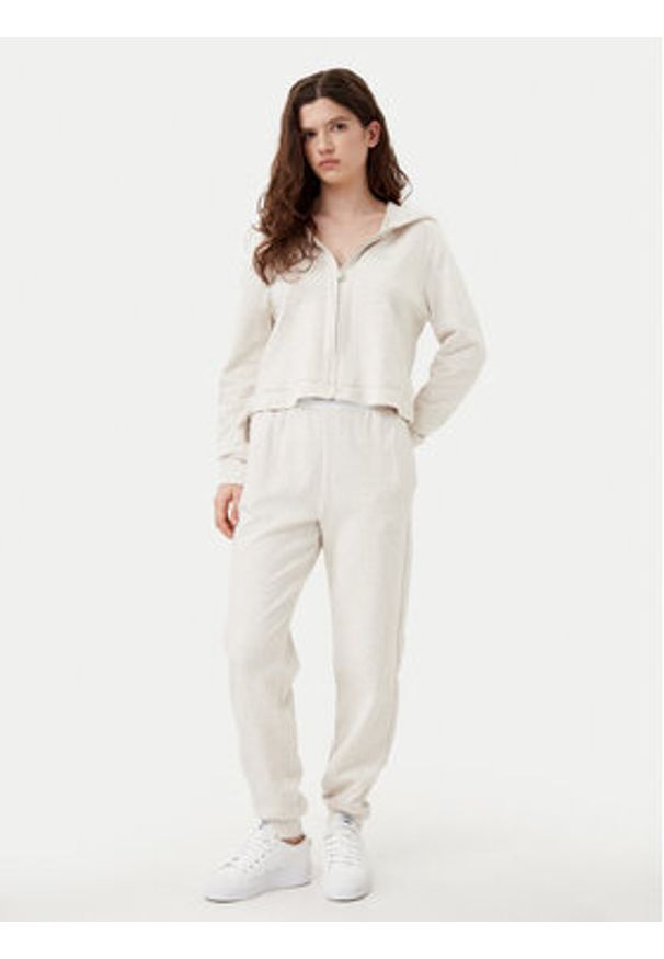 Calvin Klein Underwear Spodnie dresowe 000QS7271E Beżowy Regular Fit. Kolor: beżowy. Materiał: bawełna