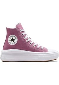 Converse - Buty CONVERSE CHUCK TAYLOR ALL STAR MOVE HI Fioletowy. Okazja: na co dzień. Kolor: różowy. Materiał: tkanina. Model: Converse All Star